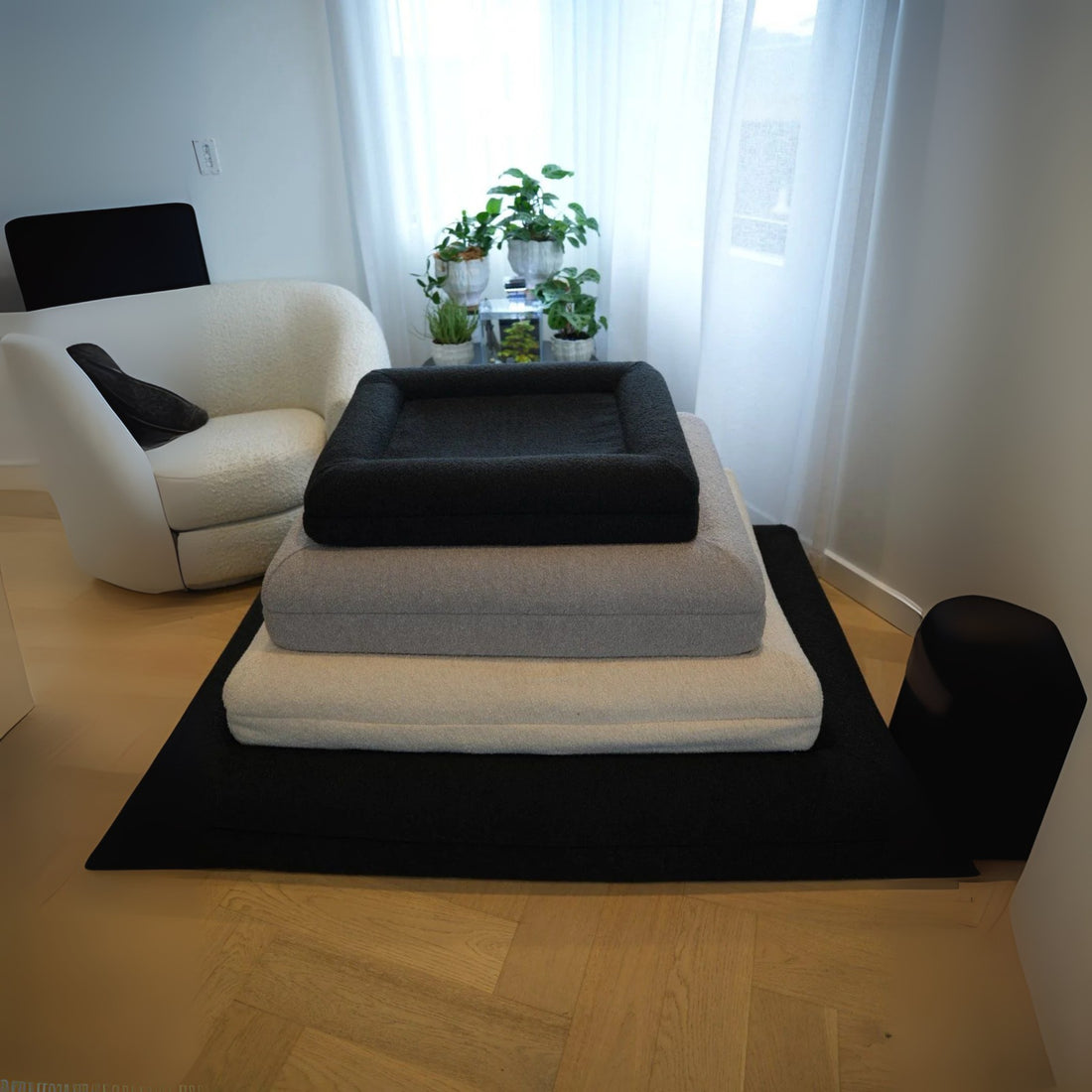 Bouclé Orthopedic Dog Beds