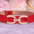 ruby reign rouge dog collar