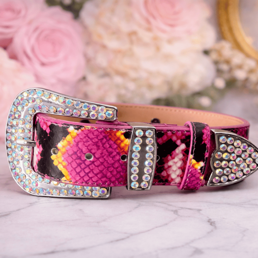 python fleur rosé collar